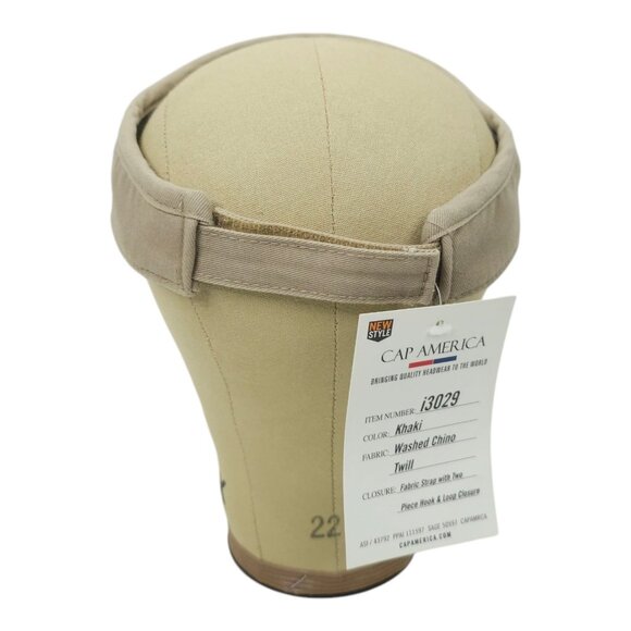 Halos Oranges Adjustable Strapback Visor Cap Washed Chino Tennis Golf Hat NEW - Picture 4 of 13